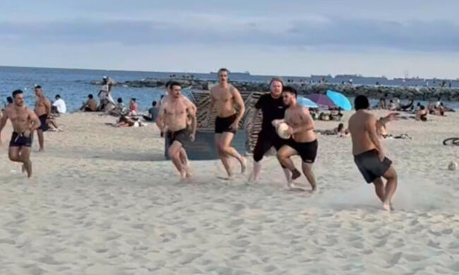 Entrenamiento en la playa